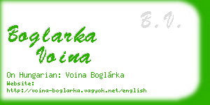 boglarka voina business card